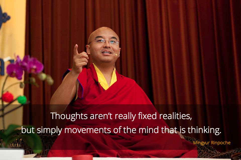 Simply movements of the mind ~ Mingyur Rinpoche - Just Dharma